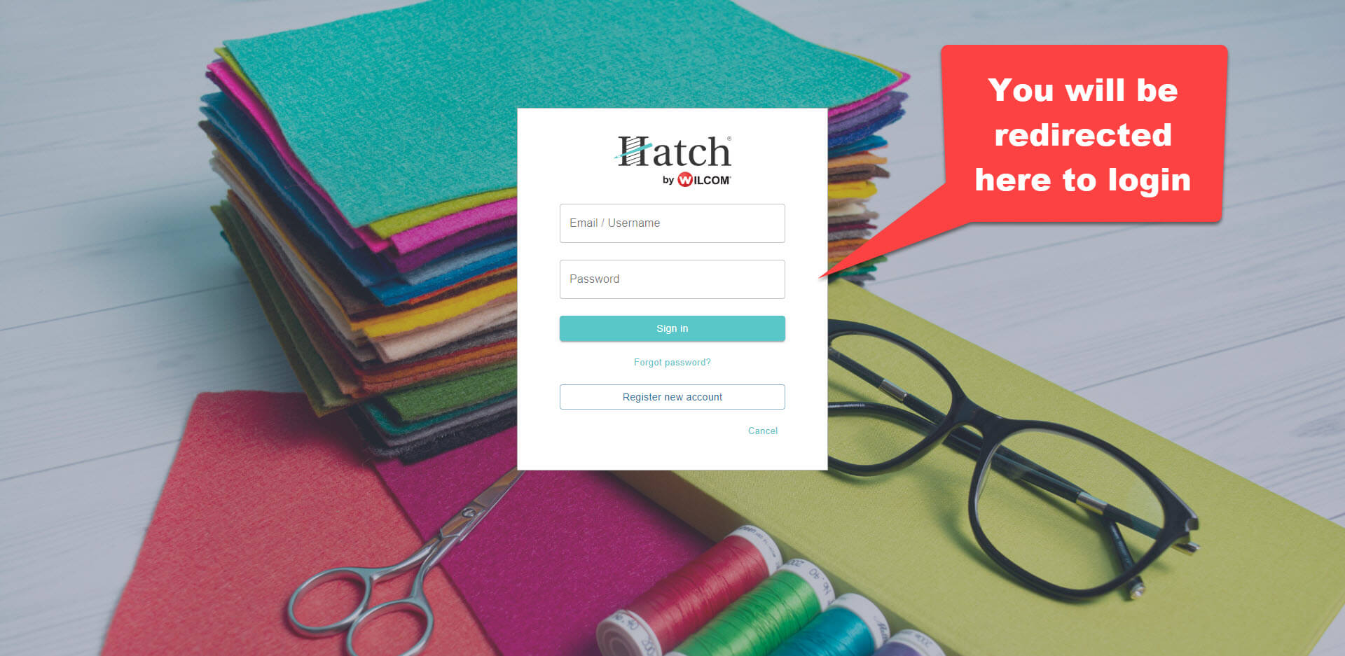 Hatch-Login-Page