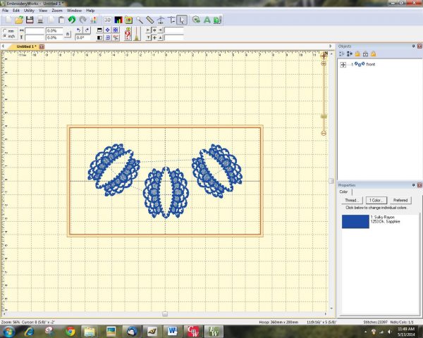 Software Embroidering Lace