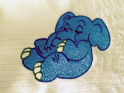 center fabric embroidery design