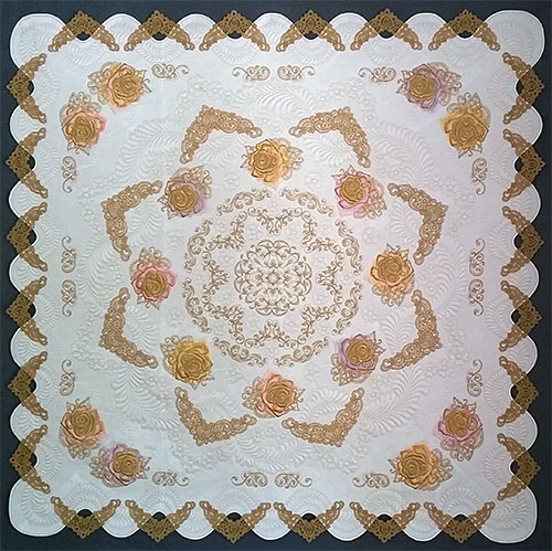 ASPM042 lace trim quilt