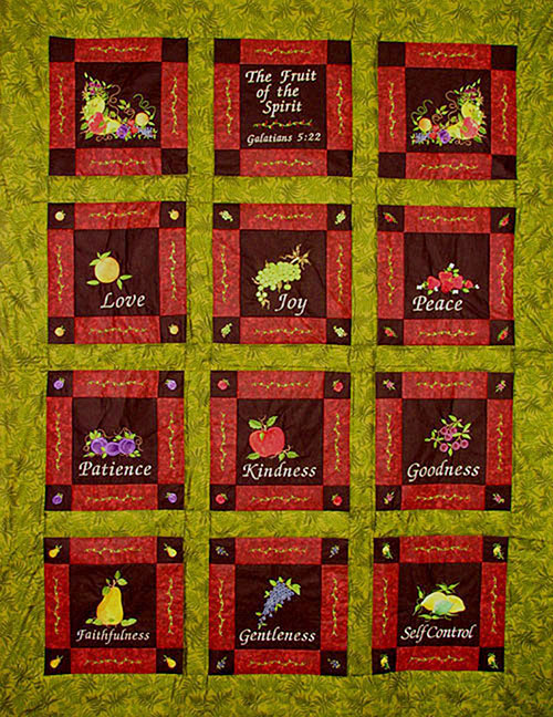 fruit of the spirit quilt