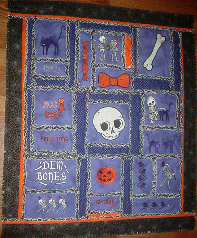 spooktacular skeletons wall hanging