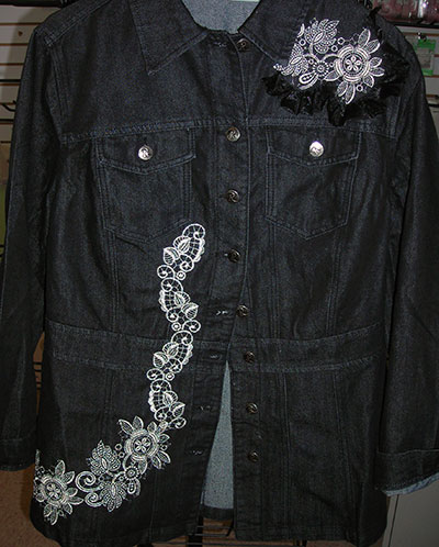 lace trim jacket