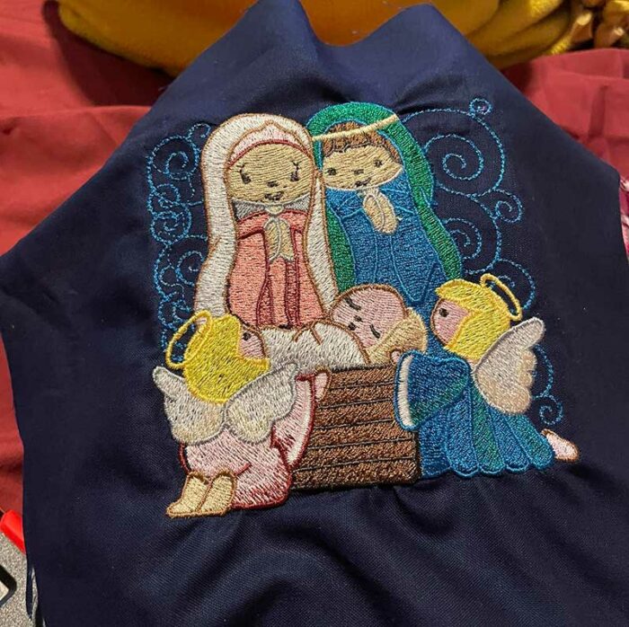 AINB120 Nativity Blocks sew out