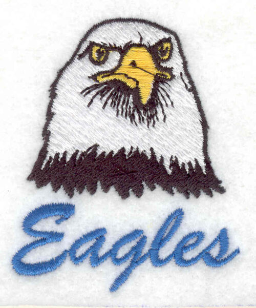 eagles embroidery design