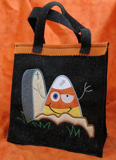 candy corn halloween bag