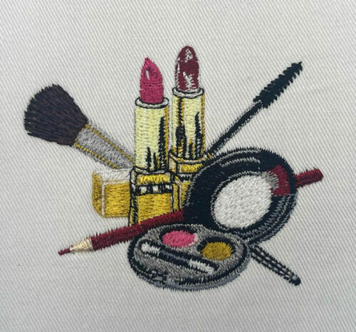 makeup layout embroidery design