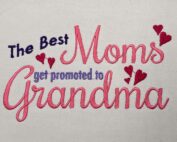 Best Moms get promoted embroidery design