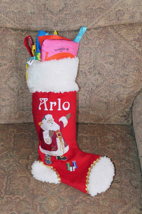 santa cheer stocking