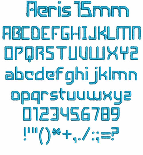 Aeris 15mm Font 1