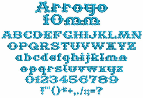 Arroyo 10mm Font 1