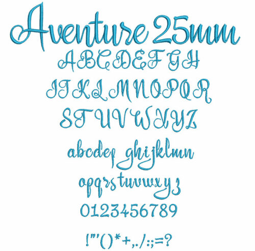 Aventure 25mm Font 1