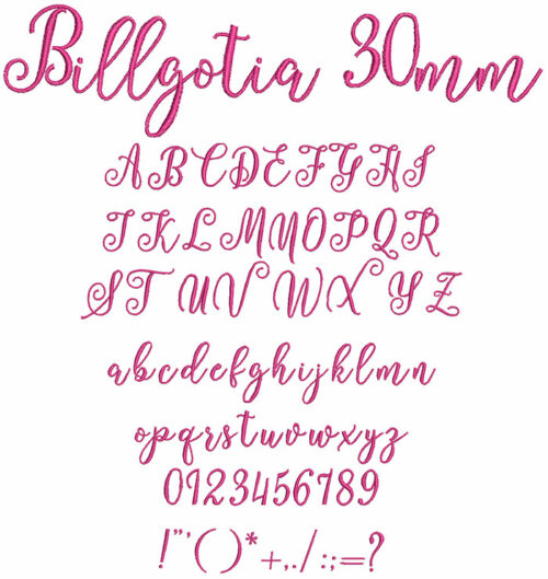 Billgotia 30mm Font 1