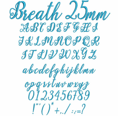 Breath 25mm Font 1