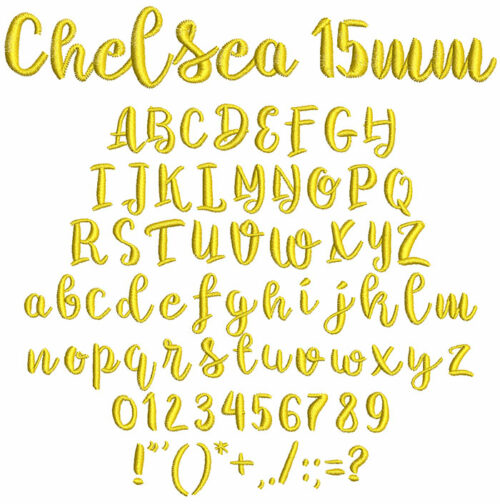 Chelsea 15mm Font 1