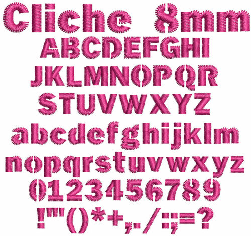 Cliche 8mm Font 1