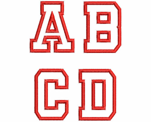 Collegiate Applique Font 2