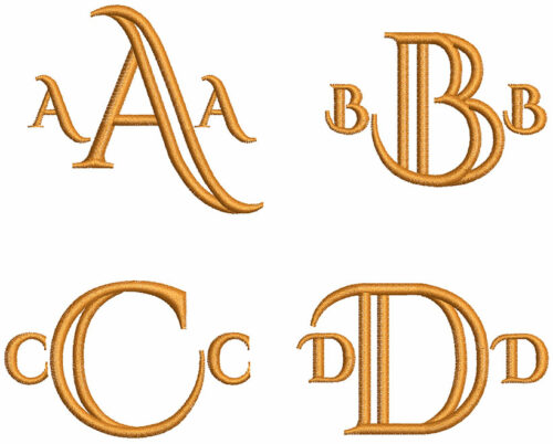 Deco Monogram 50mm Font 2