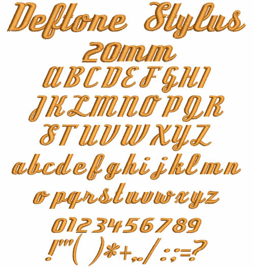 Deftone Stylus 20mm Font 1