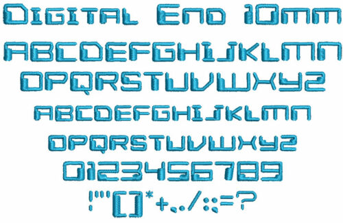 Digital End 10mm Font 1