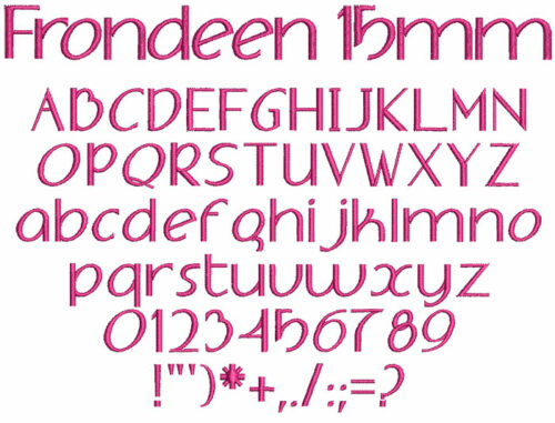 Frondeen 15mm Font 1