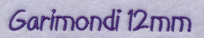 Garimondi 12mm Font 3