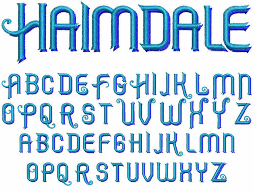 Haimdale 30mm 2 Color Font 1