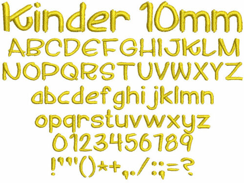 Kinder 10mm Font 1