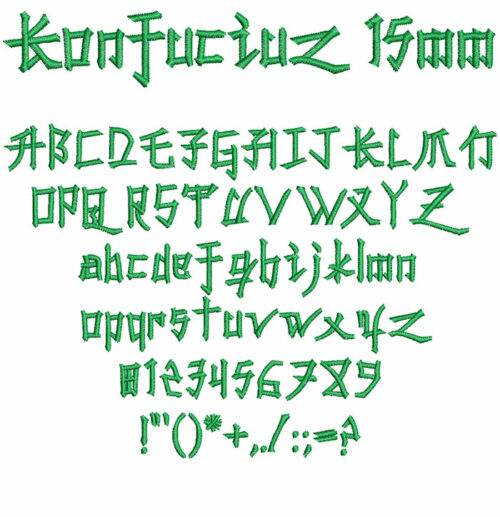 Konfuciuz 15mm Font 1