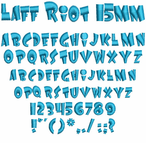 Laff Riot 15mm Font 1