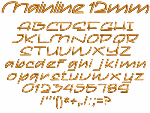 Mainline 12mm Font 1