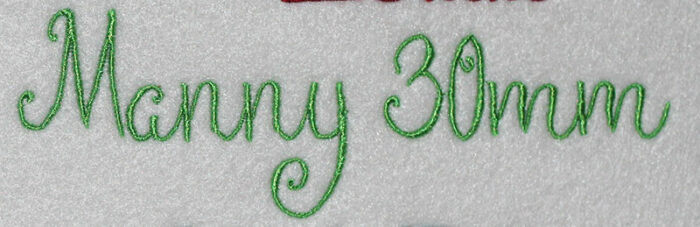 Manny 30mm Font 3