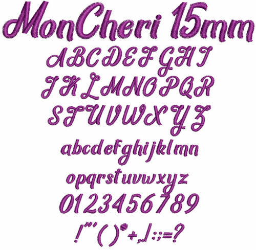 Mon Cheri 15mm Font 1