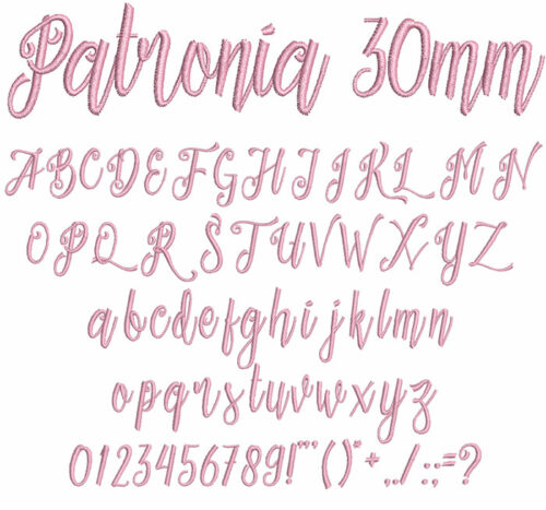 Patronia 30mm Font 1