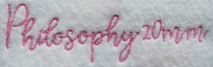 Philosophy 20mm Font 3