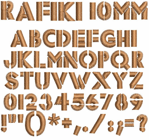 Rafiki 10mm Font 1