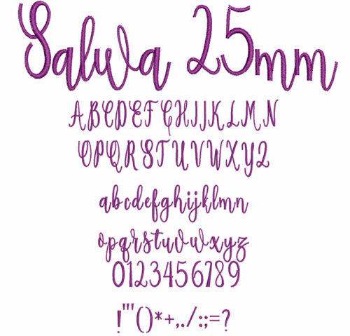 Salwa 25mm Font 1