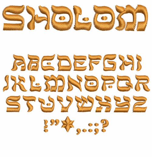 Sholom 15mm Font 1