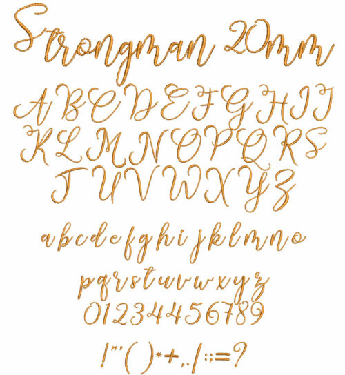 Strongman 20mm Font 1