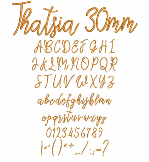 Thatsia 30mm Font 1