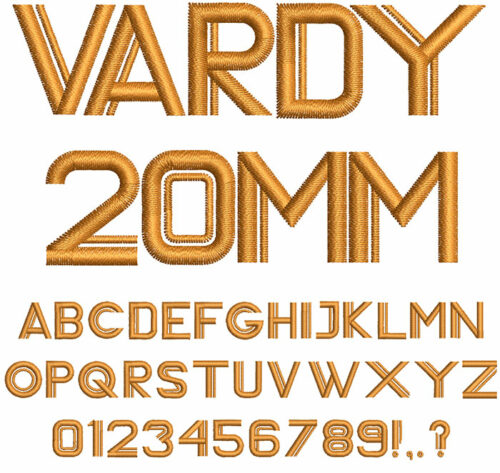 Vardy 20mm Font 1