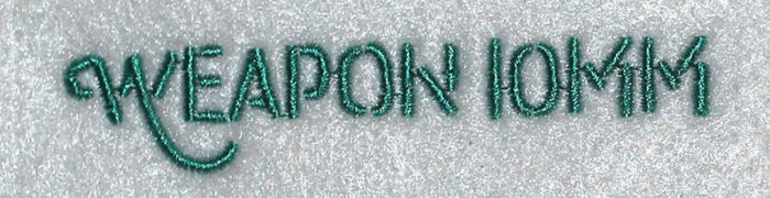 Weapon 10mm Font 3