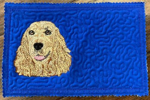 cocker spaniel mug rug