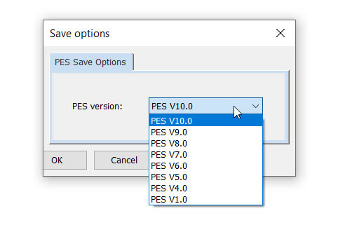 Embroidery File Format Versions