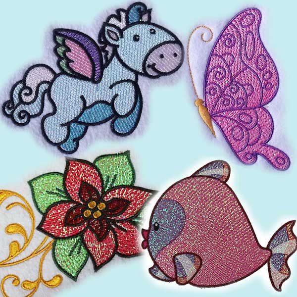 embroidery mylar designs