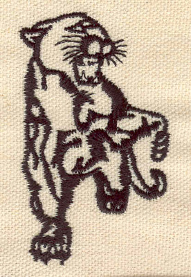 Embroidery Design: Panther 1.68w X 2.74h