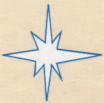 Embroidery Design: North Star 5.20w X 5.00h