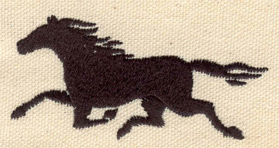 Embroidery Design: Horse running 3.02w X 1.59h