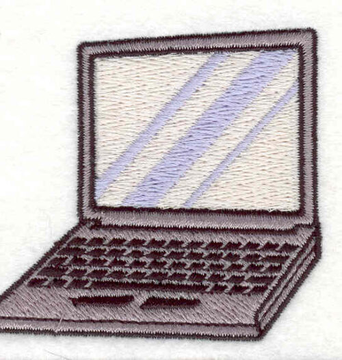 Embroidery Design: Laptop 2.50w X 2.67h