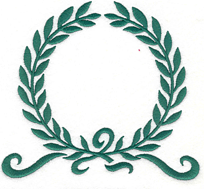 Embroidery Design: Wreath 3 4.66" X 5.17"